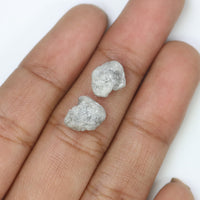 Natural Loose Rough Diamond Grey Color 6.41 CT 10.01 MM Rough Shape Diamond L2638