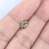Natural Loose Oval Diamond Green Color 0.58 CT 5.77 MM Oval Rose Cut Shape Diamond L2490
