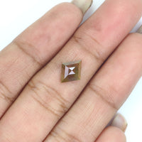 Natural Loose Kite Diamond Grey Brown Color 1.10 CT 9.80 MM Kite Shape Rose Cut Diamond L8105