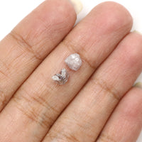 Natural Loose Rough Diamond Grey Color 1.70 CT 5.05 MM Rough Irregular Shape Diamond KR2253