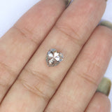 Natural Loose Heart Diamond White - G Color 1.54 CT 7.09 MM Heart Shape Rose Cut Diamond KDL2598