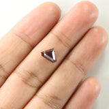 Natural Loose Shield Brown Color Diamond 1.70 CT 6.85 MM Shield Shape Rose Cut Diamond KQL1866
