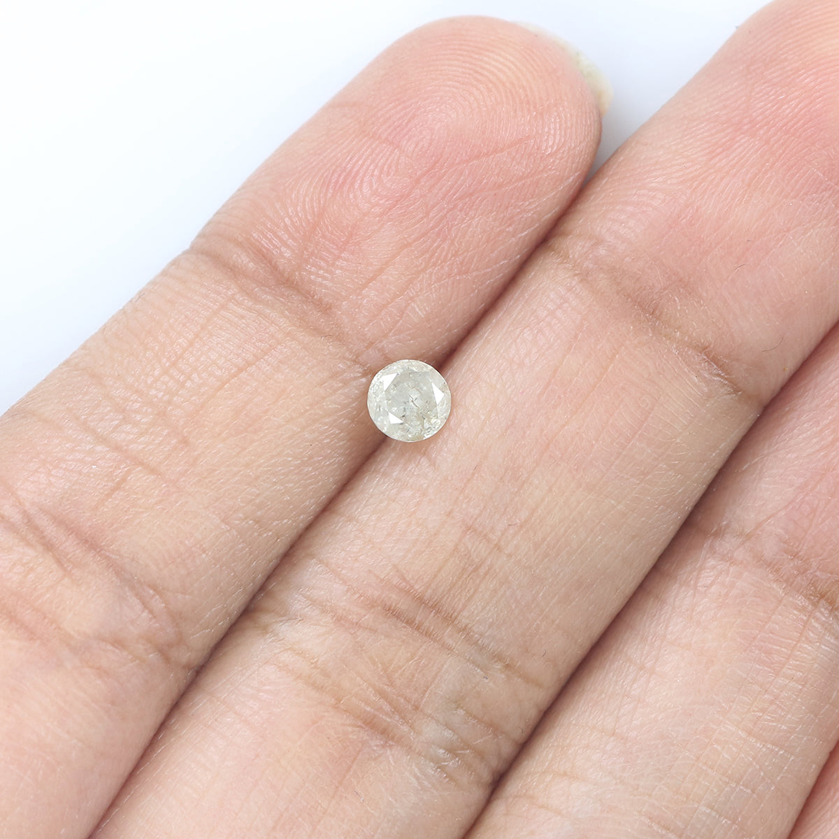0.34 CT Natural Loose Round Shape Diamond Grey Milky Color Round Cut Diamond 4.30 MM Natural Grey Color Round Brilliant Cut Diamond KQ1338
