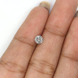 Natural Loose Round Diamond, Salt And Pepper Round Diamond, Natural Loose Diamond, Round Brilliant Cut Diamond, 0.36 CT Round Shape KR2653