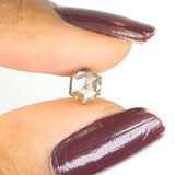 0.77 CT Natural Loose Diamond, Hexagon Diamond, Salt And Pepper Diamond, Black Diamond, Gray Diamond, Hexagon Cut Diamond KDL9543