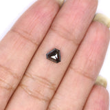 Natural Loose Triangle Diamond Black Brown Color 0.79 CT 5.70 MM Triangle Shape Rose Cut Diamond KR1791