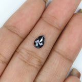Natural Loose Pear Diamond, Pear Black Color Diamond, Natural Loose Diamond, Pear Rose Cut Diamond, Rose Cut Pear 0.53 CT Pear Shape KR2643