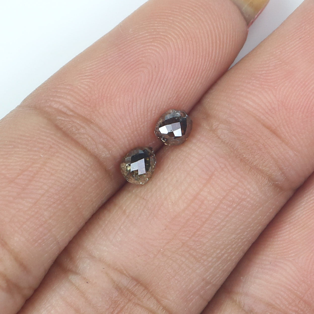 0.86 Ct Natural Loose Briolette Shape Diamond Brown Color Drop Cut Diamond 4.00 MM Natural Loose Diamond Brown Briolette Cut Diamond LQ9990