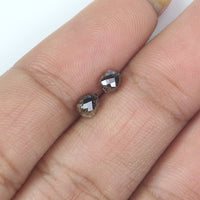 Natural Loose briolette Brown Color Diamond 0.86 CT 4.00 MM Drop Shape Rose Cut Diamond L9990