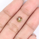 Natural Loose Rose Cut Yellow Brown Color Diamond 1.33 CT 5.90 MM Round Rose Cut Shape Diamond L8848