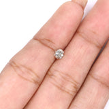 Natural Loose Round Rose Cut Brown Color Diamond 0.30 CT 4.10 MM Rose Cut Shape Diamond L2173