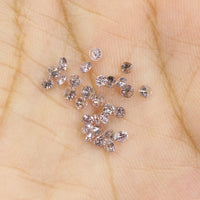 Natural Loose Round Pink Color Diamond 0.81 CT 1.70 MM Round Shape Brilliant Cut Diamond L954
