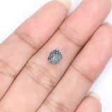 Natural Loose Rough Blue Color Diamond 1.25 CT 6.34 MM Rough Irregular Cut Diamond KDL2270