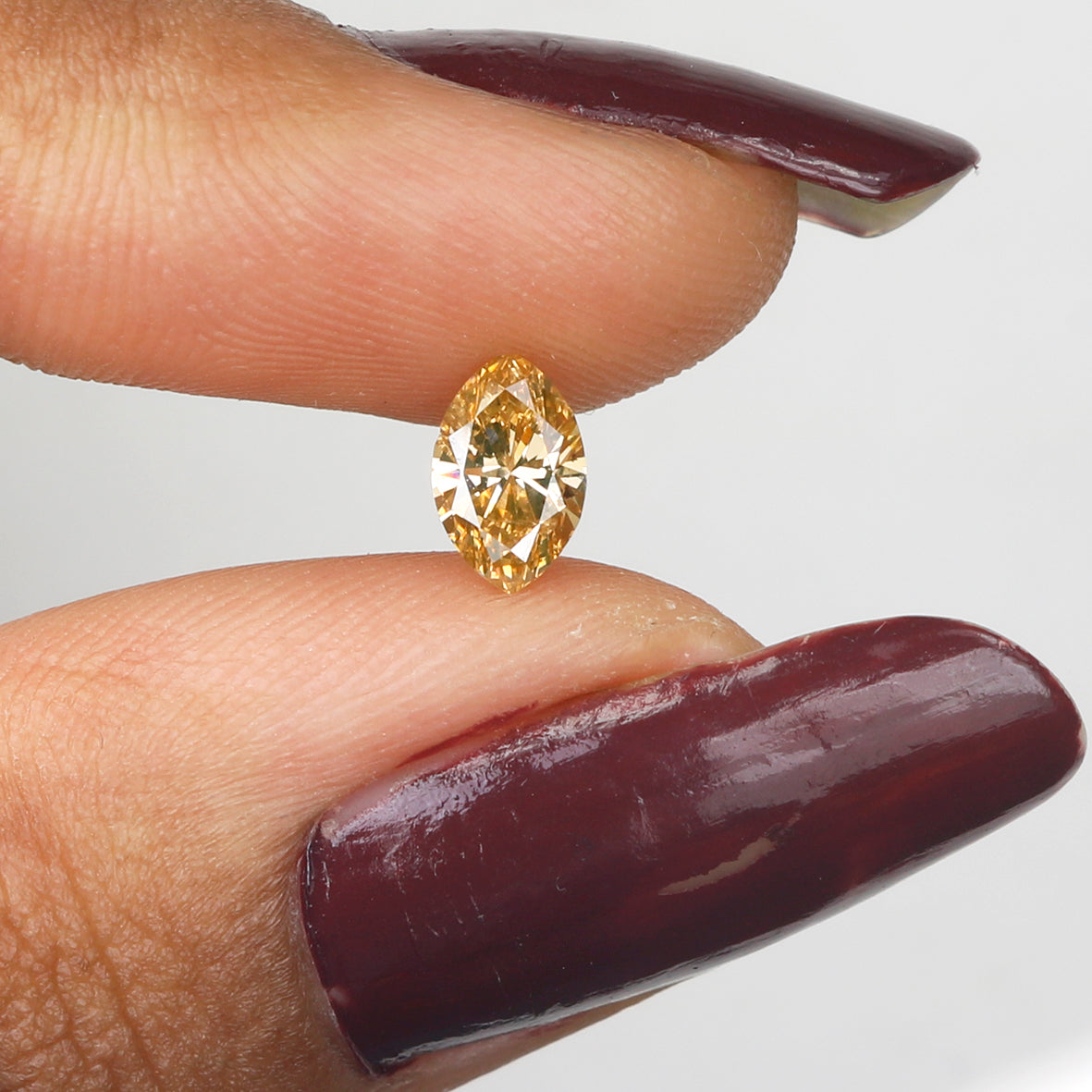 0.60 Ct Natural Loose Marquise Shape Diamond Champion Brown Color Diamond 7.10 MM Natural Loose Diamond Brown Marquise Cut Diamond LQ6080
