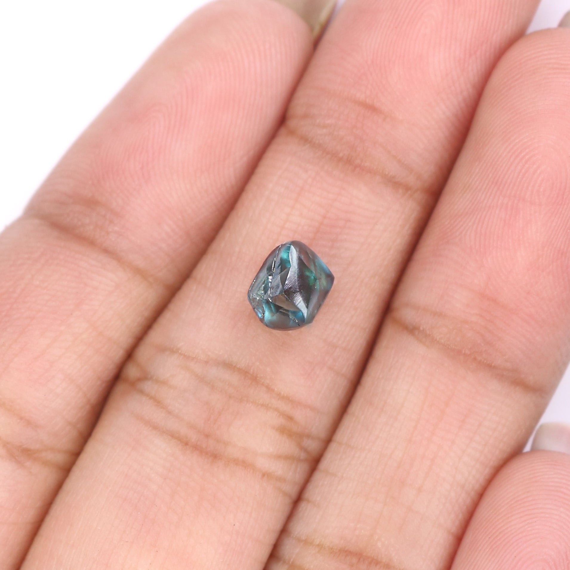 1.34 CT Natural Loose Rough Shape Diamond Blue Color Rough Cut Diamond 6.25 MM Natural Loose Blue Diamond Rough Irregular Cut Diamond QL2301