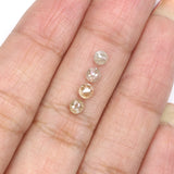 Natural Loose Round Rose Cut Grey Brown Color Diamond 0.89 CT 3.30 MM Round Rose Cut Shape Diamond KR1037