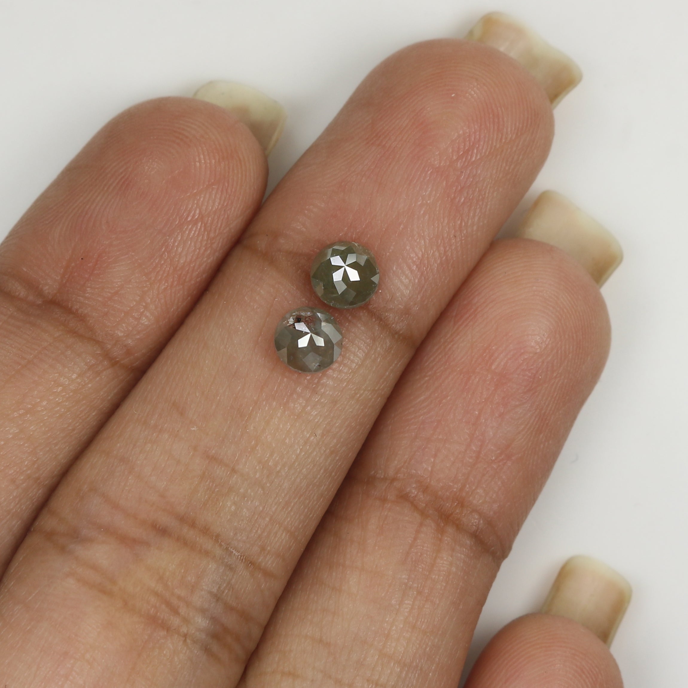 1.14 CT Natural Loose Round Rose Cut Diamond Grey Color Round Cut Diamond 4.70 MM Natural Loose Diamond Round Rose Cut Shape Diamond LQ6334