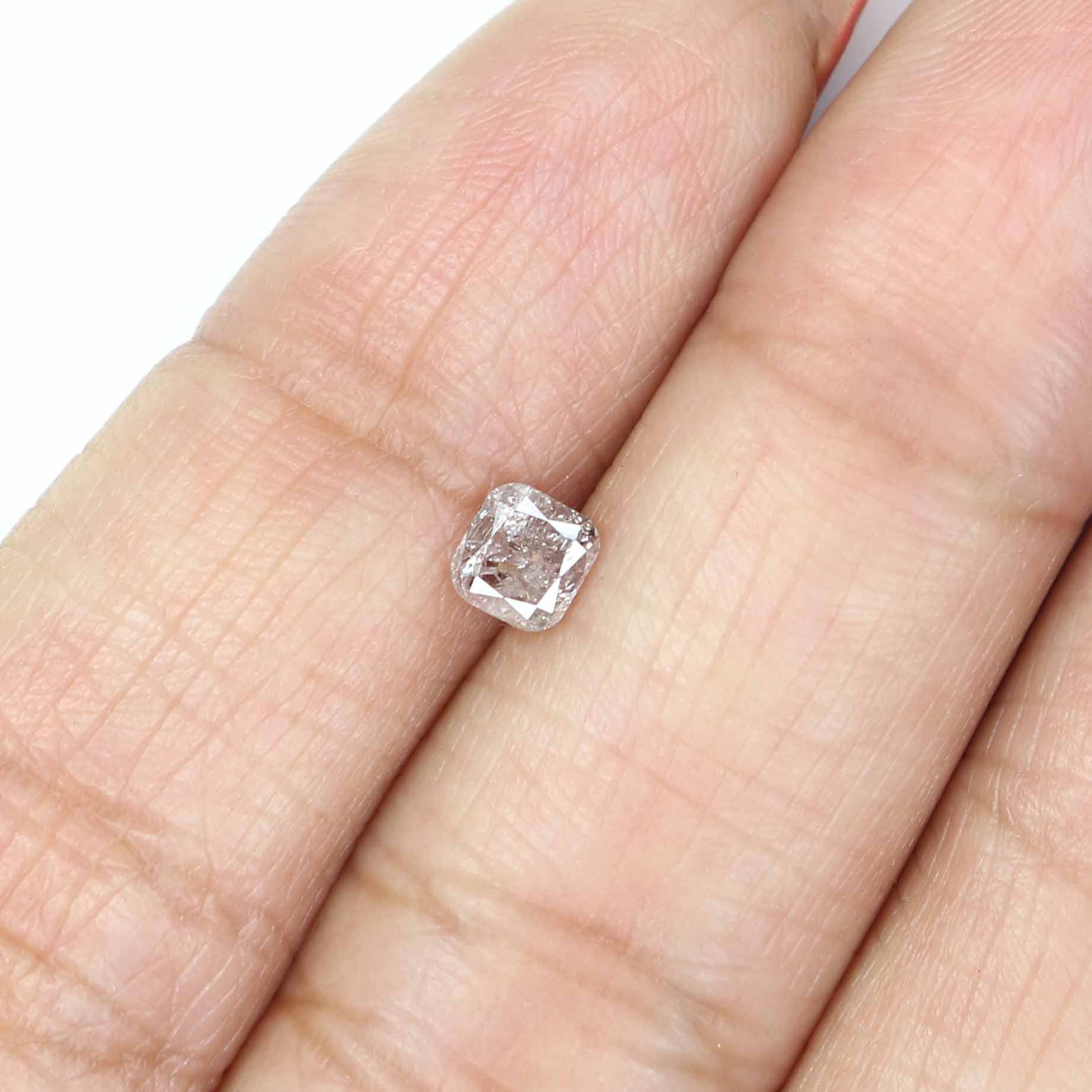 0.38 CT Natural Loose Cushion Shape Diamond Pink Color Cushion Cut Diamond 4.20 MM Natural Brown Color Cushion Brilliant Cut Diamond KQ1539