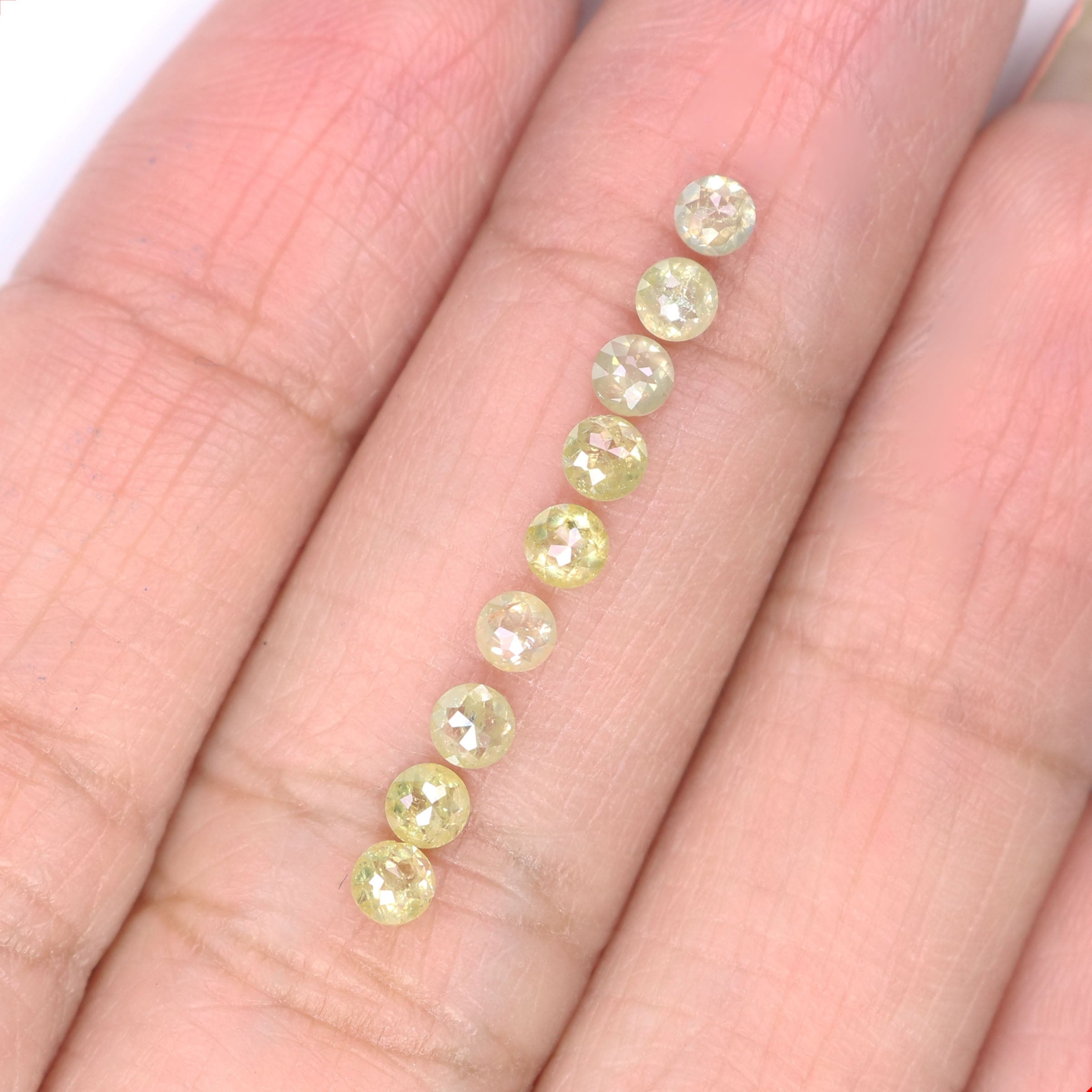 1.00 CT Natural Loose Round Diamond Yellow Color Diamond Natural Loose Diamond 2.70 MM Round Rose Cut Diamond Round Shape Diamond LQ9393