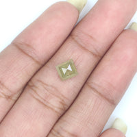 Natural Loose Antique Diamond Yellow Color 1.13 CT 8.00 MM Kite Shape Rose Cut Diamond L5348