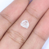 Natural Loose Rough White-F Color Diamond 1.34 CT 6.40 MM Rough Irregular Cut Diamond KDL2484