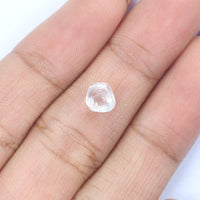 Natural Loose Rough White-F Color Diamond 1.52 CT 6.67 MM Rough Irregular Cut Diamond KDL2495