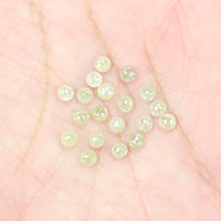 Natural Loose Rose Cut Grey Greenish Diamond Color 2.06 CT 2.60 MM Round Rose Cut Shape Diamond L5181