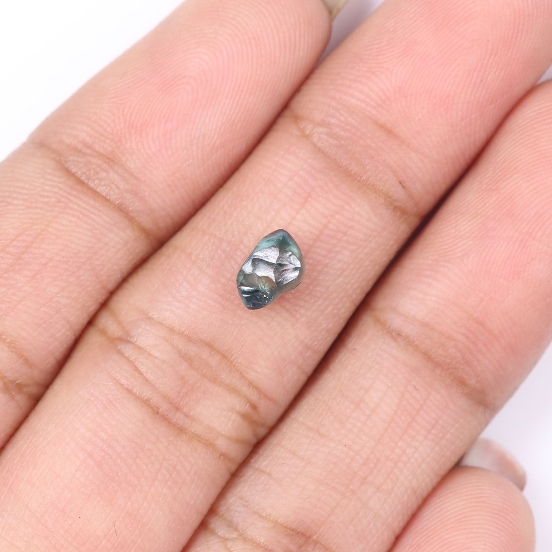 0.82 CT Natural Loose Rough Shape Diamond Blue Color Rough Cut Diamond 6.05 MM Natural Loose Diamond Rough Irregular Cut Diamond KQ2531