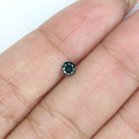 Natural Loose Round Blue Color Diamond 0.17 CT 3.60 MM Round Shape Brilliant Cut Diamond KR1562
