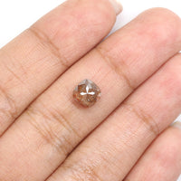 Natural Loose Cushion Brown Color Diamond 1.66 CT 6.45 MM Cushion Shape Rose Cut Diamond L9636