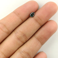 Natural Loose Pear Blue Color Diamond 0.40 CT 5.50 MM Pear Shape Rose Cut Diamond L924