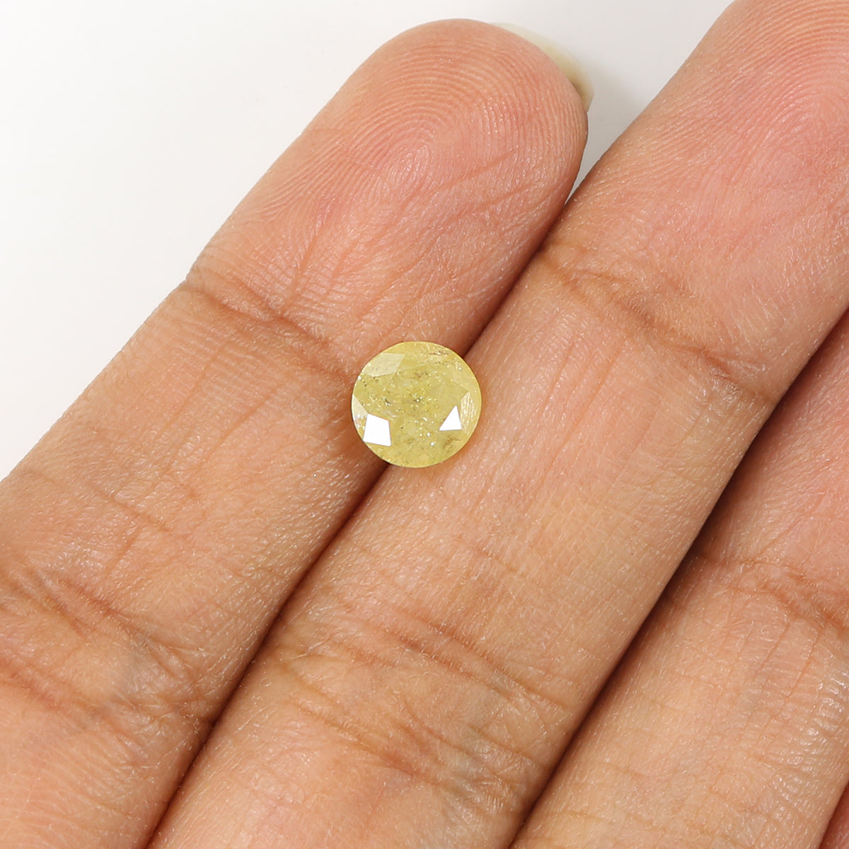 1.31 CT Natural Loose Round Shape Diamond Yellow Color Round Diamond 6.50 MM Natural Loose Yellow Color Round Brilliant Cut Diamond LQ6595