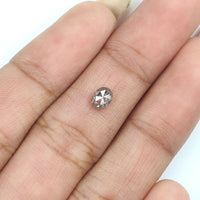 Natural Loose Oval Salt And Pepper Diamond Black Grey Color 0.41 CT 4.80 MM Oval Shape Rose Cut Diamond L8820