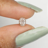 0.69 Ct Natural Loose Diamond, Oval Diamond, Grey Diamond, Yellow Diamond, Antique Diamond, Rustic Diamond, Real Diamond L5970