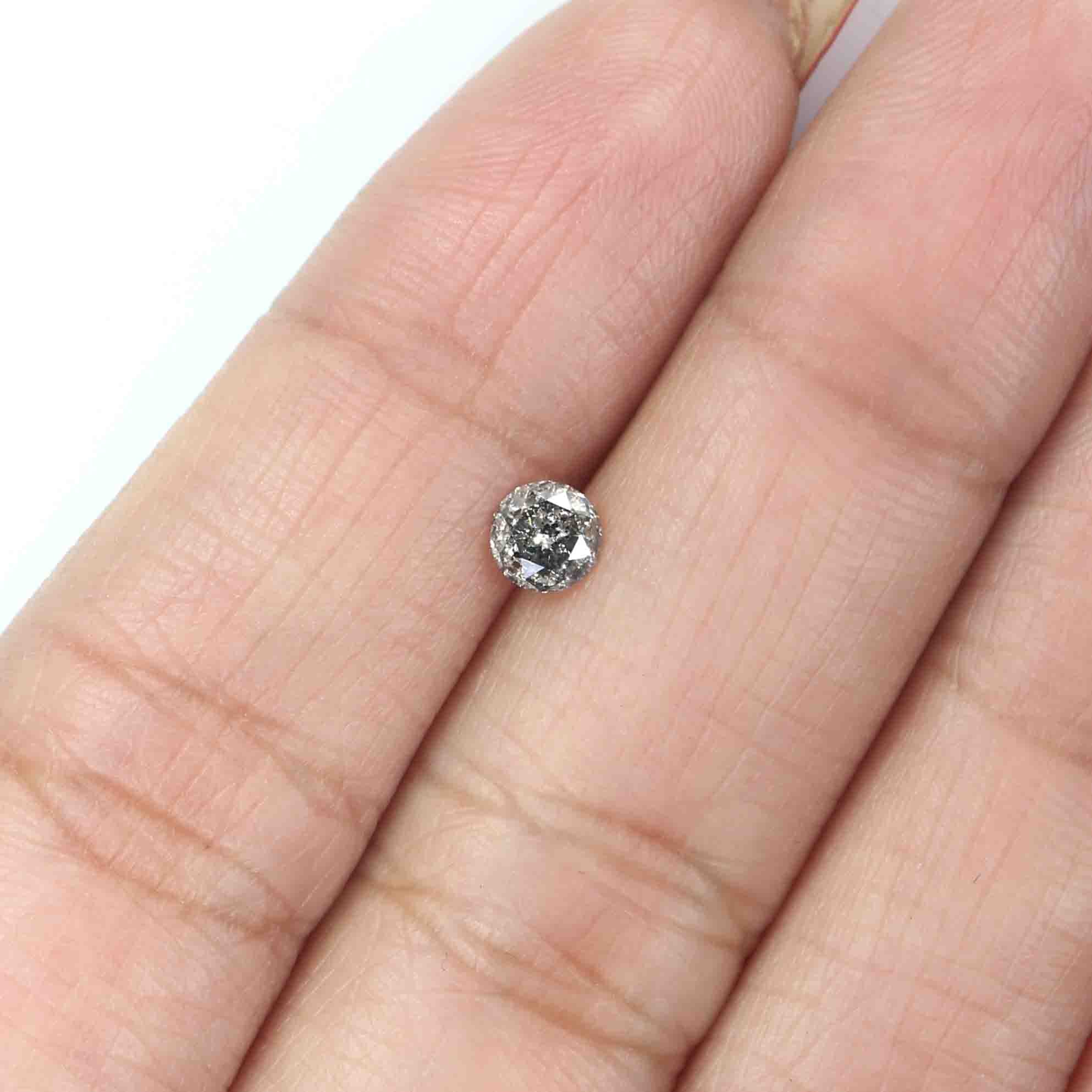 0.33 CT Natural Loose Round Shape Diamond Salt And Pepper Round Cut Diamond 4.30 MM Natural Loose Diamond Round Brilliant Cut Diamond LQ5064