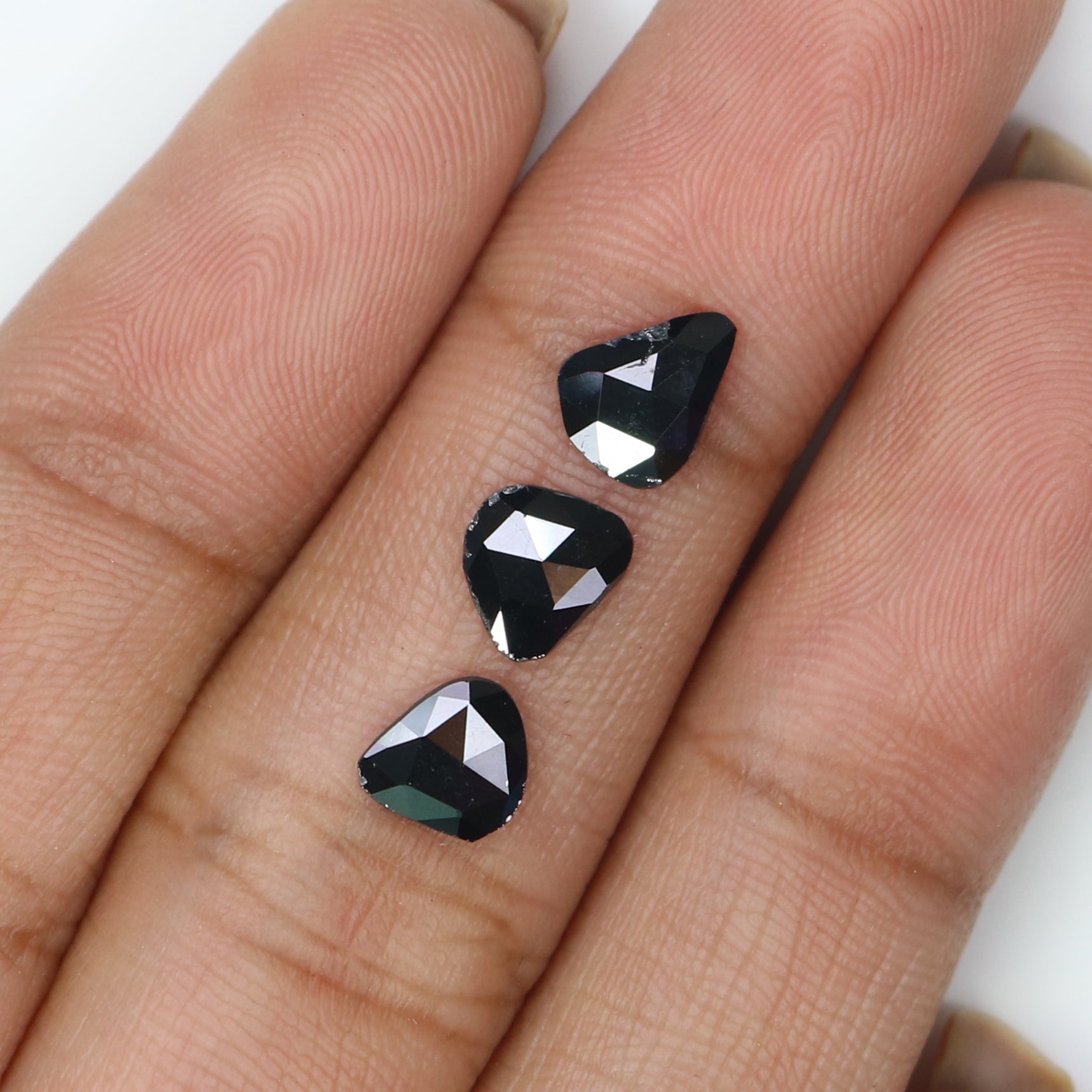 Natural Loose Slice Diamond, Natural Loose Diamond, Slice Black Color Diamond, Rose Cut Diamond, Irregular Cut 1.05 CT Slice Shape KR2628