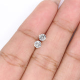 Natural Loose Round Brilliant Cut Diamond White - J Color 0.37 CT 3.60 MM Round Shape Rose Cut Diamond L1989