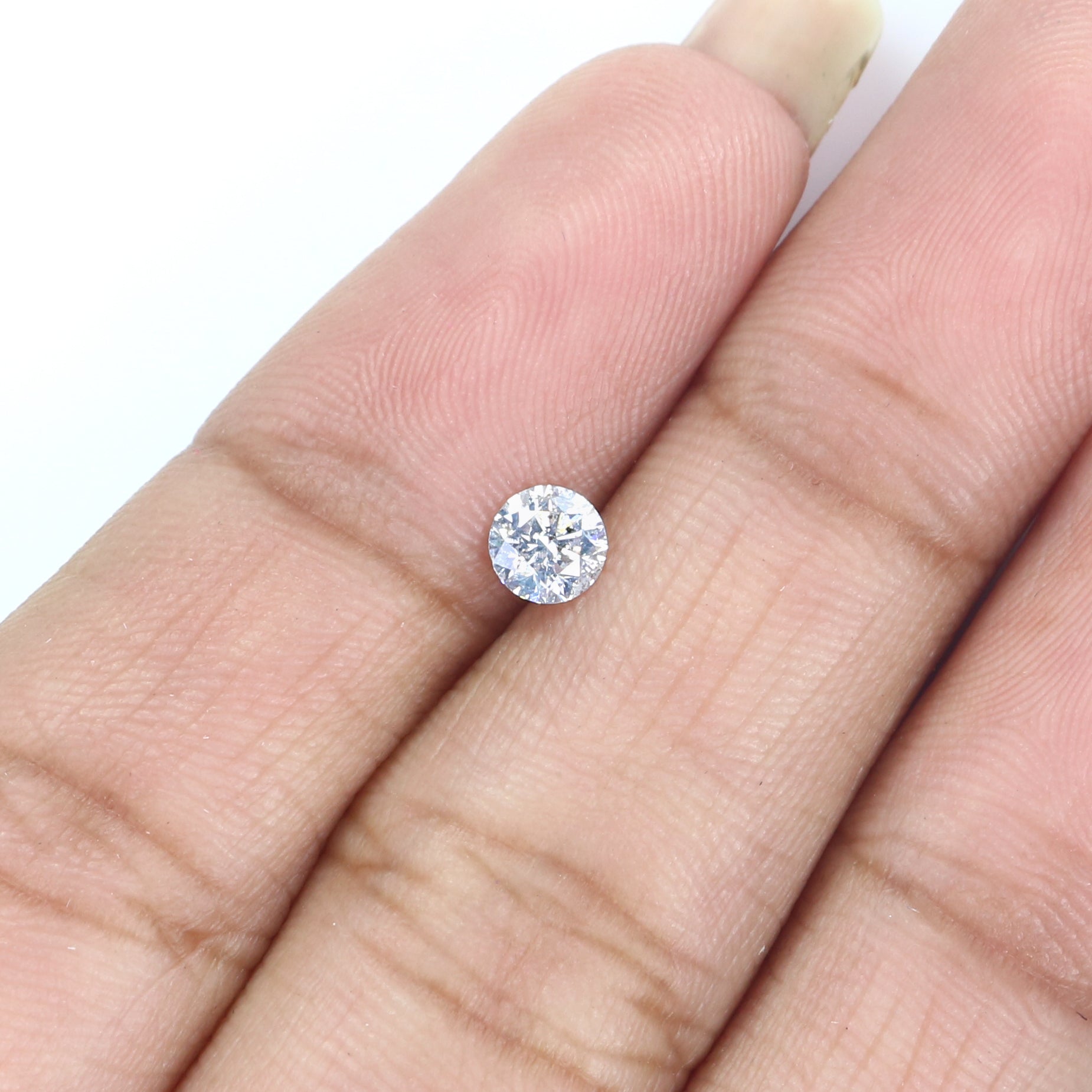 Natural Loose Round Salt And Pepper Diamond Black Grey Color 0.29 CT 4.10 MM Round Brilliant Cut Diamond KR2003