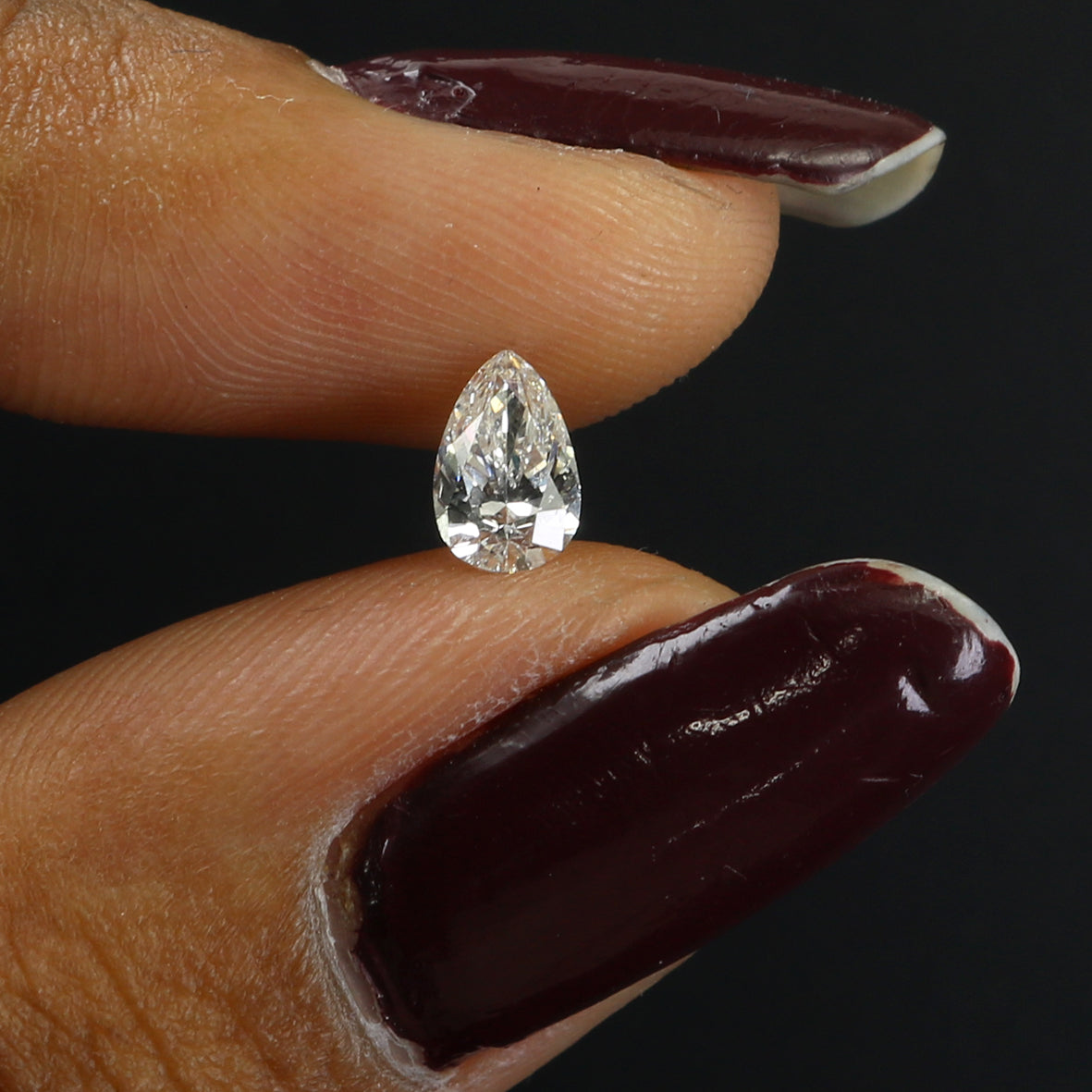 0.51 CT Natural Loose Pear Shape Diamond White - G Color Pear Cut Diamond 6.85 MM Natural Diamond White -G Pear Brilliant Cut Diamond QL9755