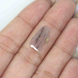 Natural Loose Slice Grey Color Diamond 0.91 CT 15.75 MM Slice Shape Rose Cut Diamond L9774