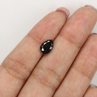 Natural Loose Pear Dark Brown Color Diamond 1.25 CT 8.55 MM Pear Shape Rose Cut Diamond L8238
