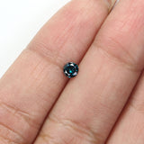 Natural Loose Round Blue Color Diamond 0.19 CT 3.80 MM Round Shape Brilliant Cut Diamond L6692
