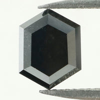 2.28 Ct Natural Loose Diamond, Hexagon Diamond, Black Diamond, Hexagon Cut Diamond, Polished Diamond, Rose Cut Diamond Rustic Diamond KDL9576
