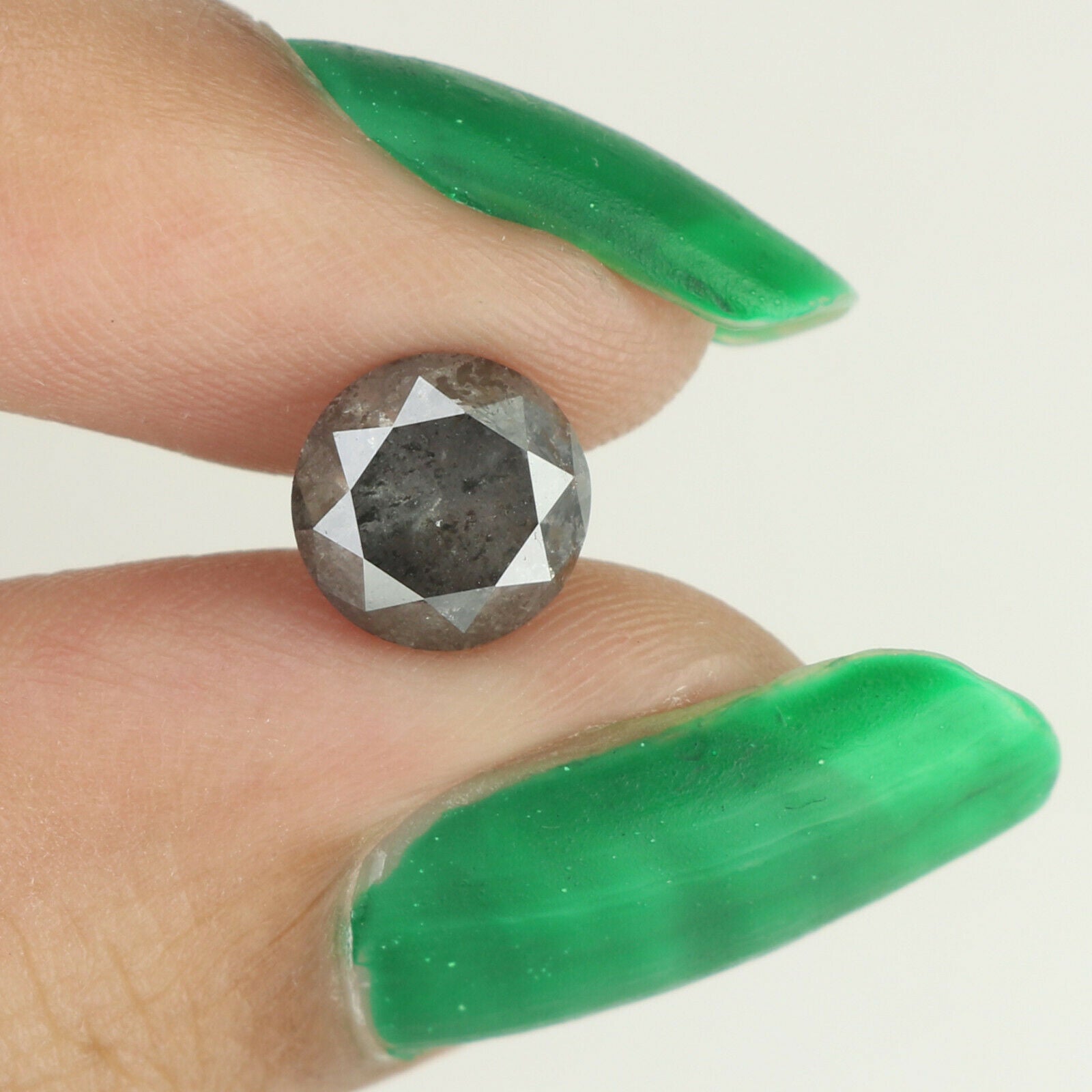 1.69 CT Natural Loose Round Shape Diamond Salt And Pepper Round Cut Diamond 7.20 MM Natural Loose Diamond Round Brilliant Cut Diamond QL9282