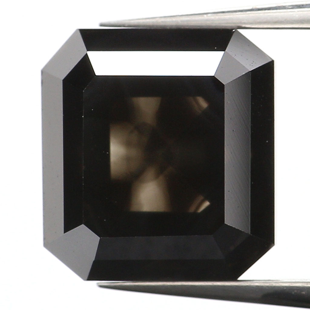 3.05 CT Natural Loose Emerald Shape Diamond Black Color Emerald Cut Diamond 7.90 MM Natural Loose Diamond Emerald Rose Cut Diamond QL9503