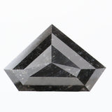 2.85 Ct Natural Loose Diamond Shield Black Color I3 Clarity 11.80 MM KDL8767