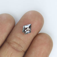 0.97 Ct Natural Loose Diamond Pentagon Black Grey Salt And Pepper color I3 Clarity 7.50 MM KDL8964