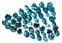 Natural Loose Diamond Round Blue Color SI1 VS1 Clarity 1.00 to 3.00 MM Q32