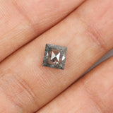0.96 CT Natural Loose Diamond, Salt And Pepper Diamond, Kite Cut Diamond, Black Diamond, Grey Diamond, Geometric Rose Cut Diamond KDL221