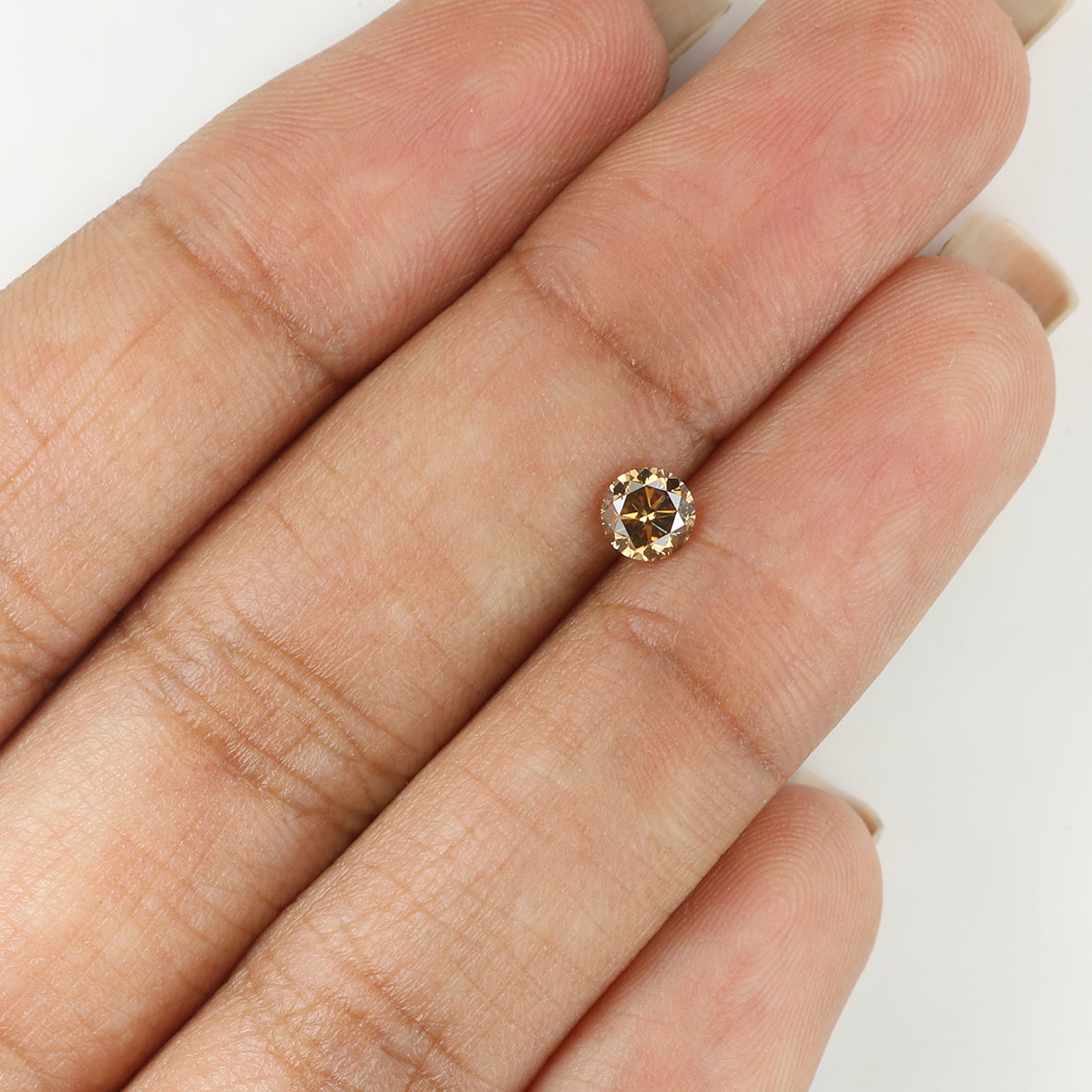 0.33 Ct Natural Loose Round Shape Diamond Brown Color Round Cut Diamond 4.30 MM Natural Loose Brown Color Round Brilliant Cut Diamond LQ485